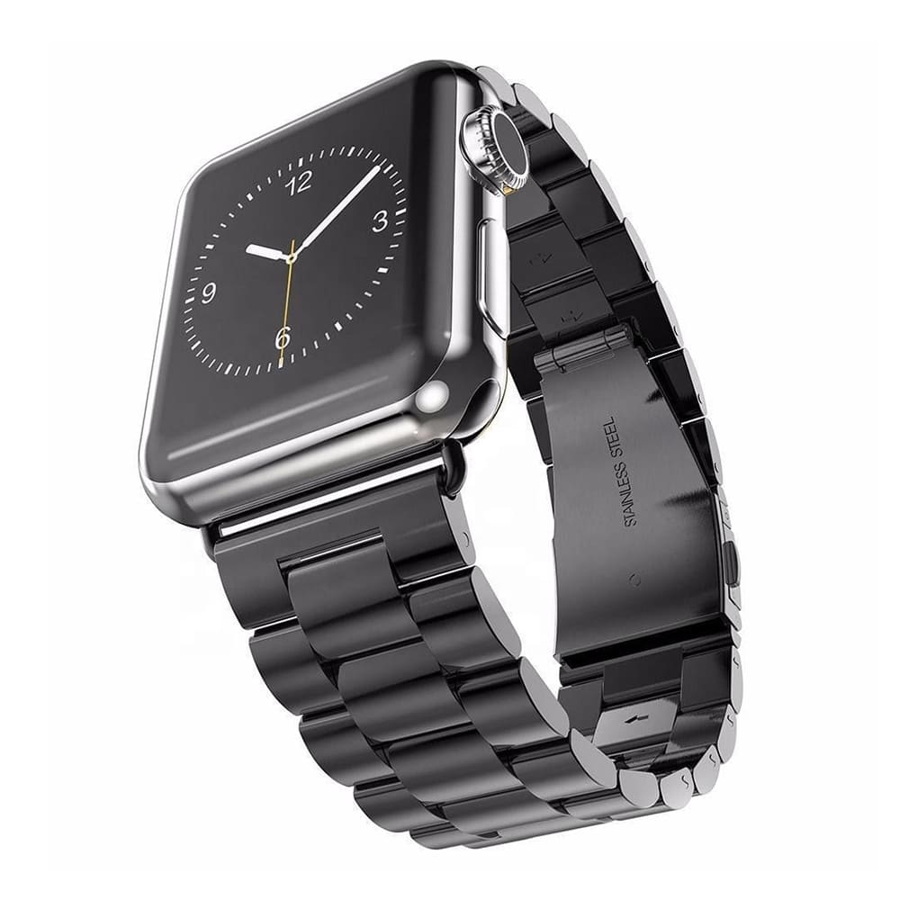 Techsuit W036 szíj Apple Watch 49mm / 46mm / 45mm / 44mm / 42mm sorozathoz, Fekete