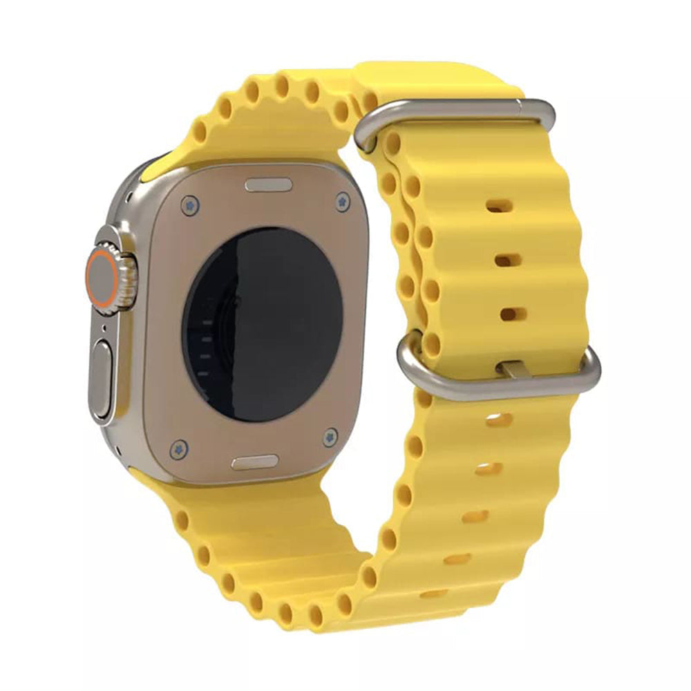 Techsuit W038 szíj Apple Watch 42mm / 41mm / 40mm / 38mm sorozathoz, Sárga