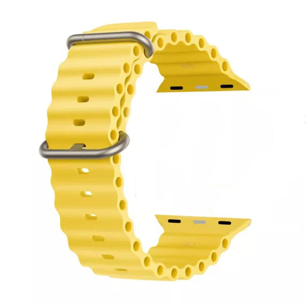 Techsuit W038 szíj Apple Watch 42mm / 41mm / 40mm / 38mm sorozathoz, Sárga