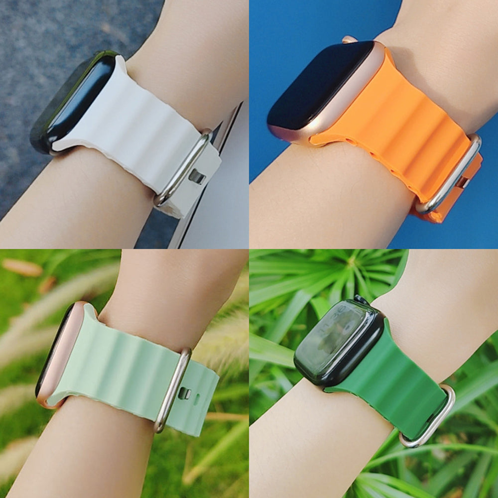 Techsuit W038 Strap for Apple Watch 49mm / 46mm / 45mm / 44mm / 42mm Series, Yellow