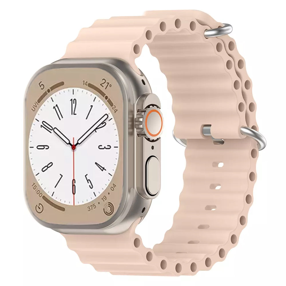 Techsuit W038 szíj Apple Watch 49mm / 46mm / 45mm / 44mm / 42mm sorozathoz, Rózsaszín
