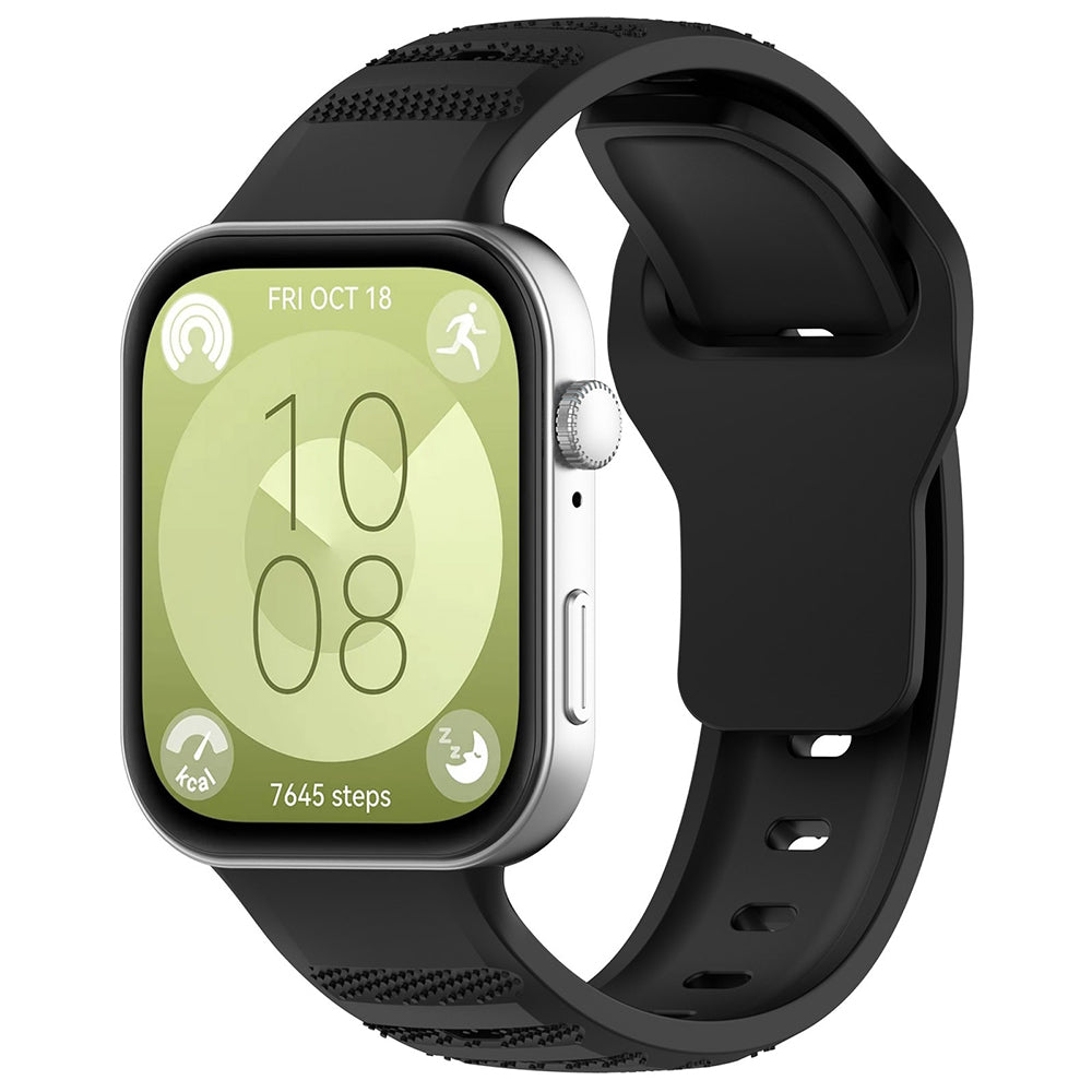 Techsuit W050 szíj Huawei Watch Fit 4 Pro / Fit 4 / Fit 3 órához, Fekete
