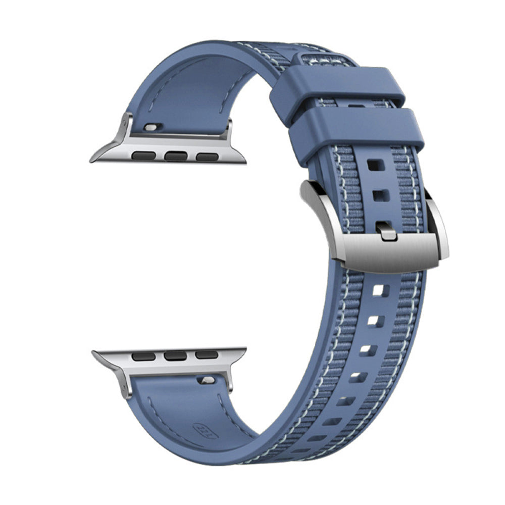 Techsuit W051 szíj Apple Watch 49mm / 46mm / 45mm / 44mm / 42mm sorozathoz, Sötétkék