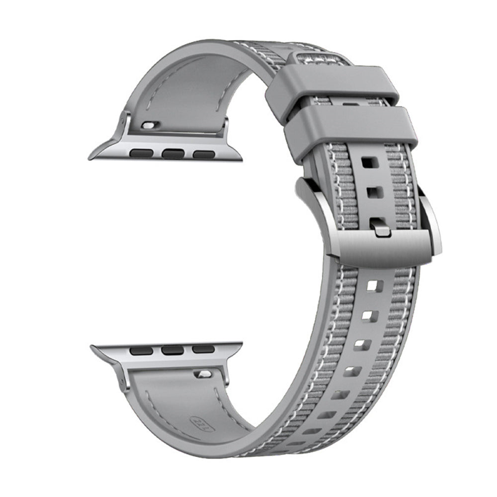 Techsuit W051 szíj Apple Watch 49mm / 46mm / 45mm / 44mm / 42mm sorozathoz, Szürke