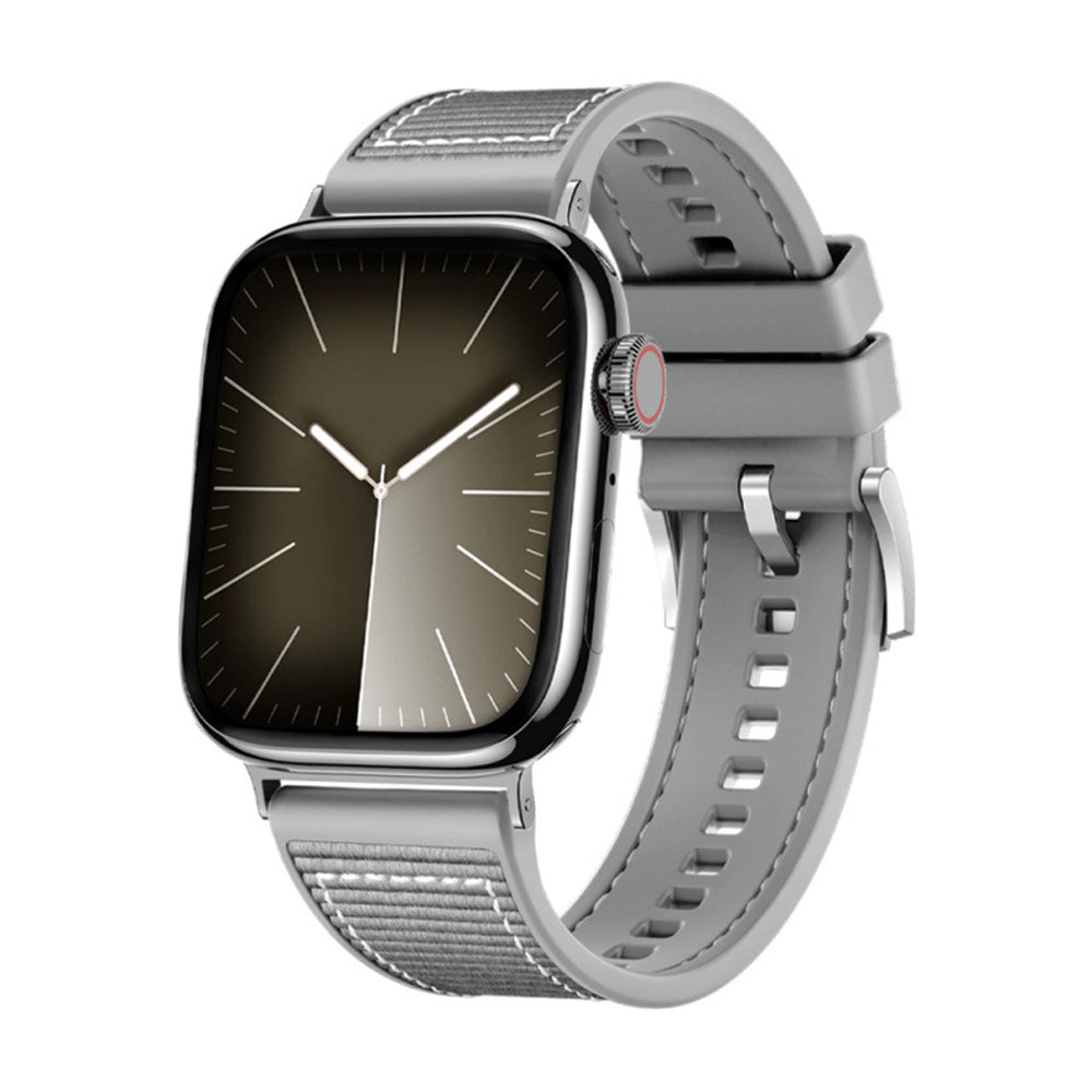 Techsuit W051 szíj Apple Watch 49mm / 46mm / 45mm / 44mm / 42mm sorozathoz, Szürke
