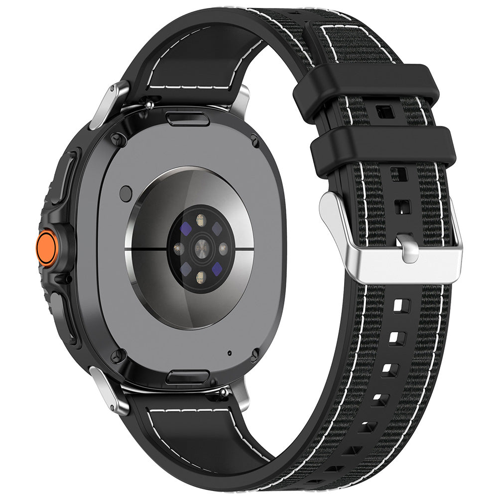 Techsuit W051 szíj Samsung Galaxy Watch8 / Watch8 Classic sorozathoz, Fekete