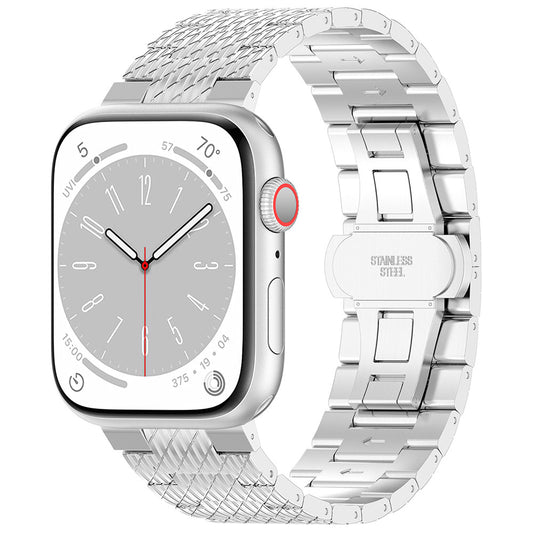 Techsuit W052 szíj Apple Watch 42mm / 41mm / 40mm / 38mm sorozathoz, Ezüst