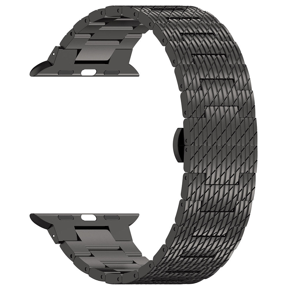Techsuit W052 szíj Apple Watch 42mm / 41mm / 40mm / 38mm sorozathoz, Fekete