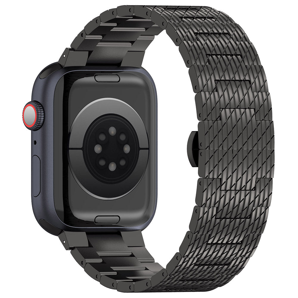 Techsuit W052 szíj Apple Watch 42mm / 41mm / 40mm / 38mm sorozathoz, Fekete