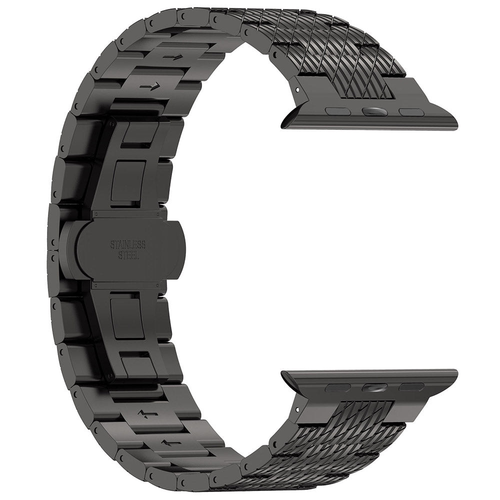 Techsuit W052 szíj Apple Watch 42mm / 41mm / 40mm / 38mm sorozathoz, Fekete