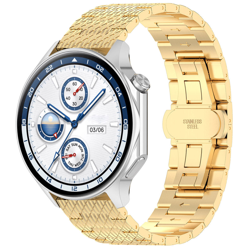 Techsuit W052 szíj Samsung Galaxy Watch / Huawei Watch sorozathoz, 20mm, Arany színű