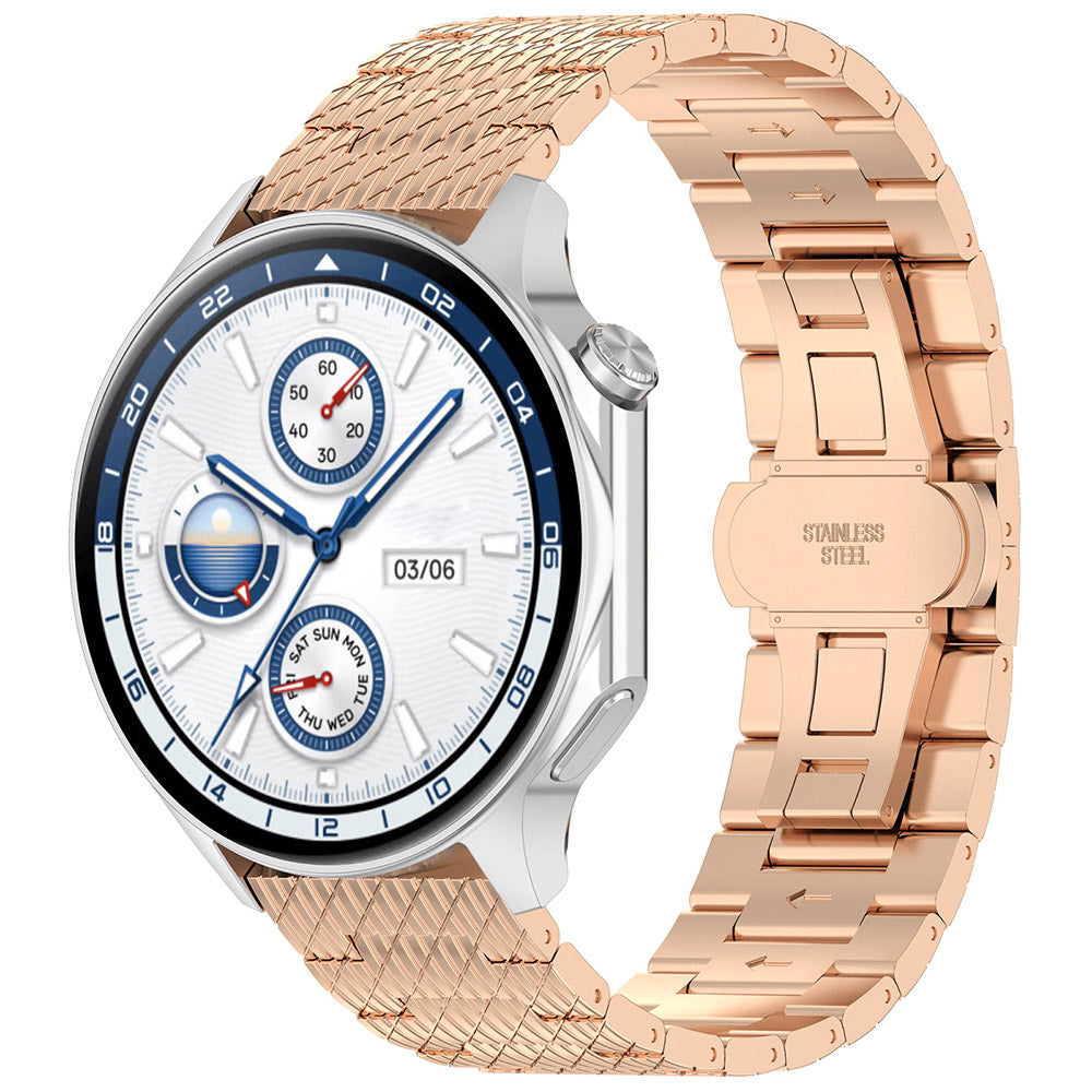 Techsuit W052 szíj Samsung Galaxy Watch / Huawei Watch sorozathoz, 20mm, aranyrózsaszín