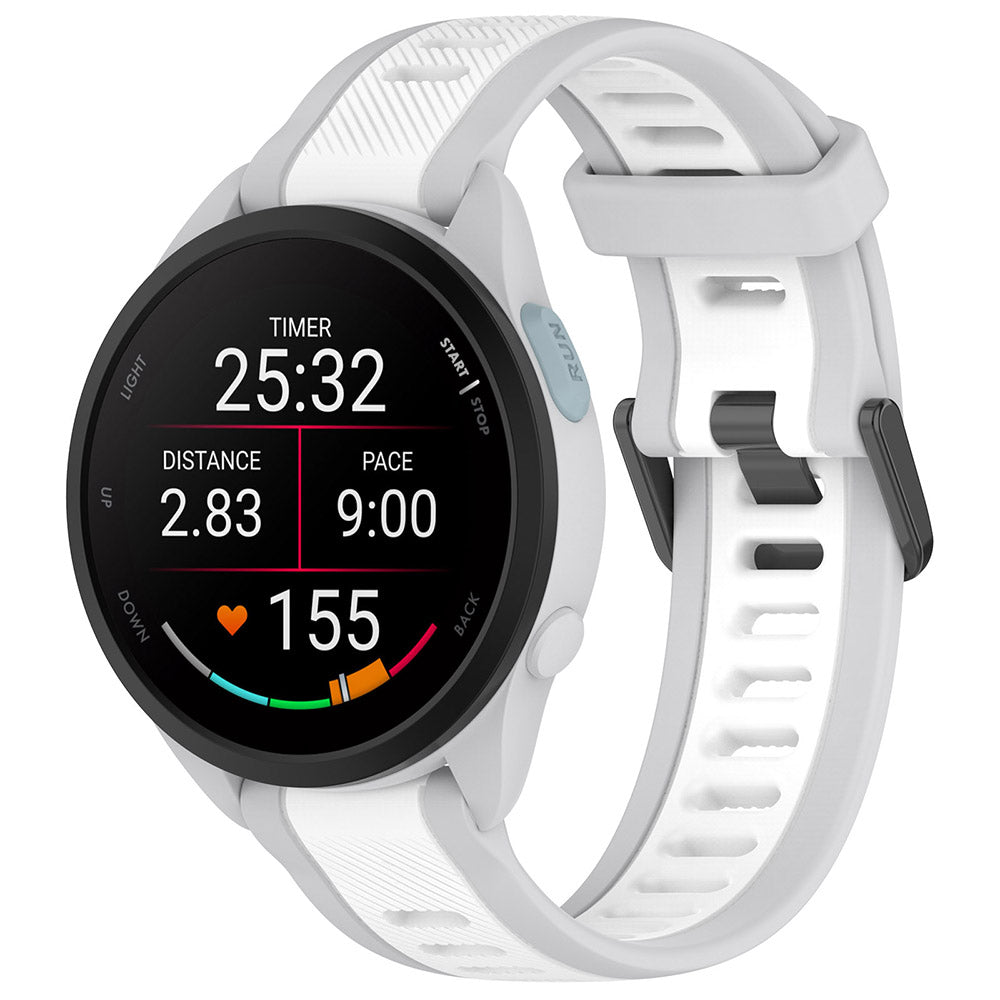 Techsuit W053 szíj Huawei Watch / Garmin Watch sorozathoz, 18mm, Fehér