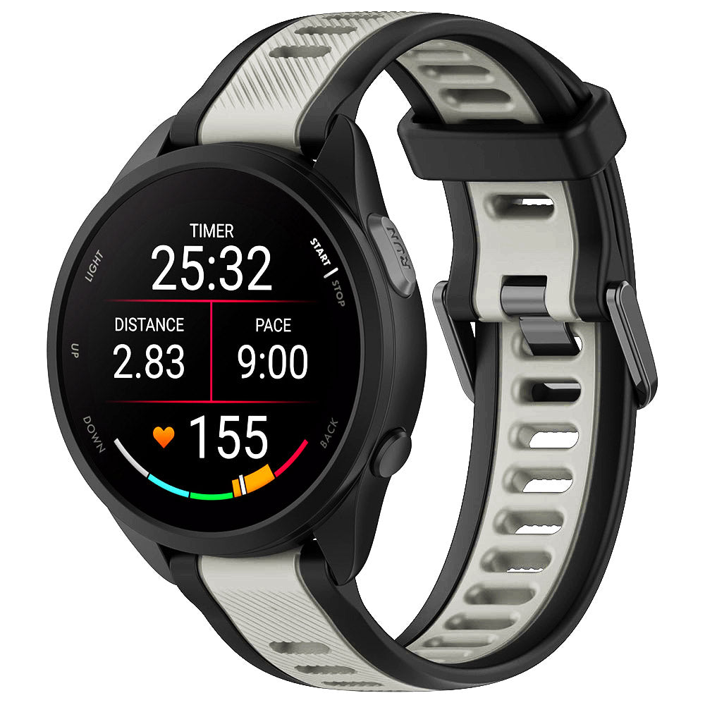 Techsuit W053 szíj Huawei Watch / Garmin Watch sorozathoz, 18mm, szürke