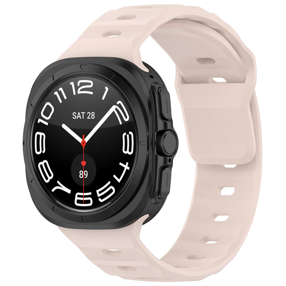 Techsuit W055 szíj Samsung Galaxy Watch Ultra órához, Világos Rózsaszín