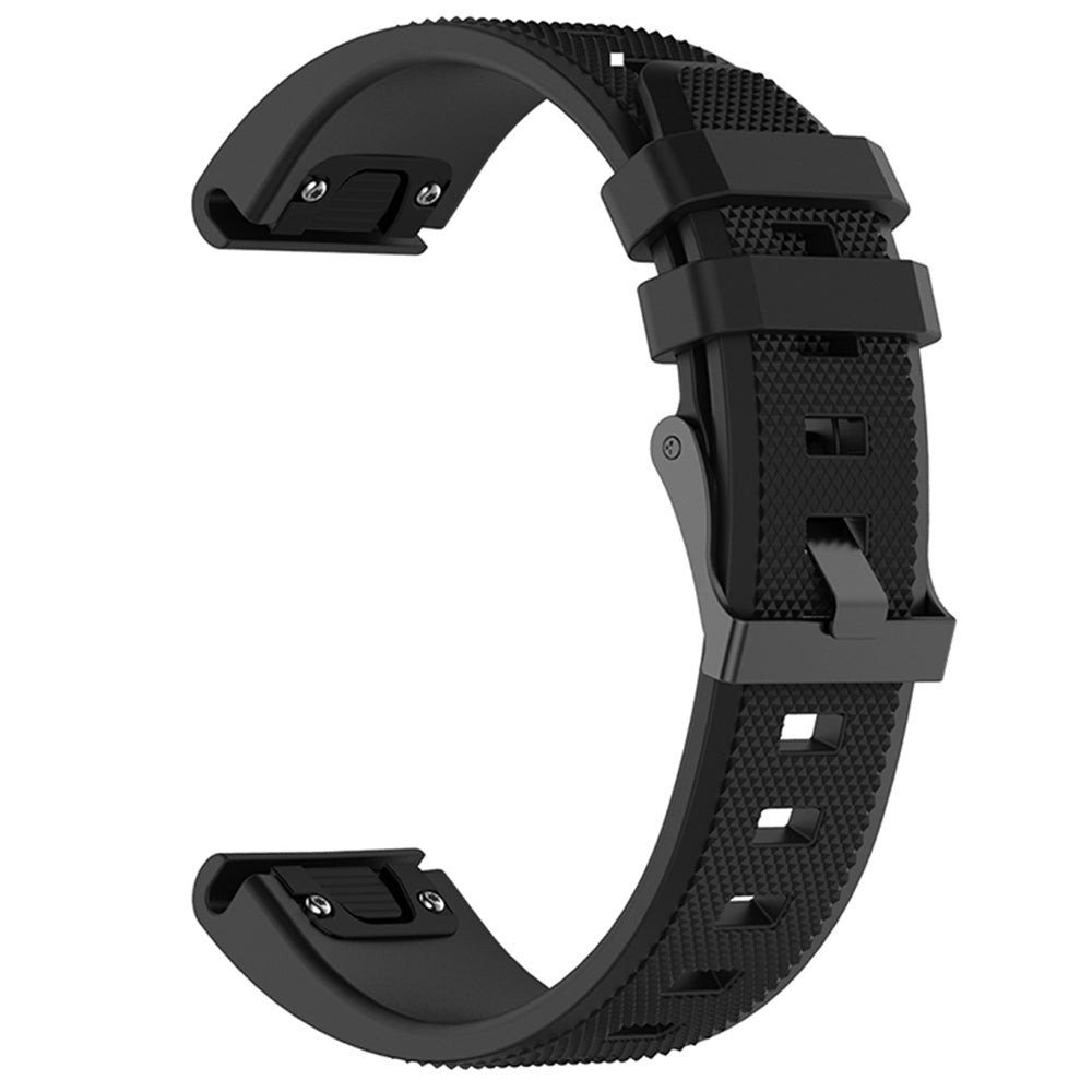 Techsuit W058 szíj Garmin Instinct / Approach / Fenix órasorozathoz, 20mm, Fekete