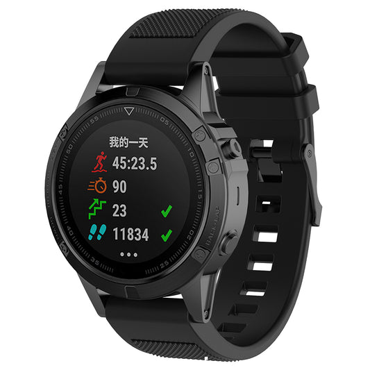 Techsuit W058 szíj Garmin Instinct / Approach / Fenix órasorozathoz, 20mm, Fekete