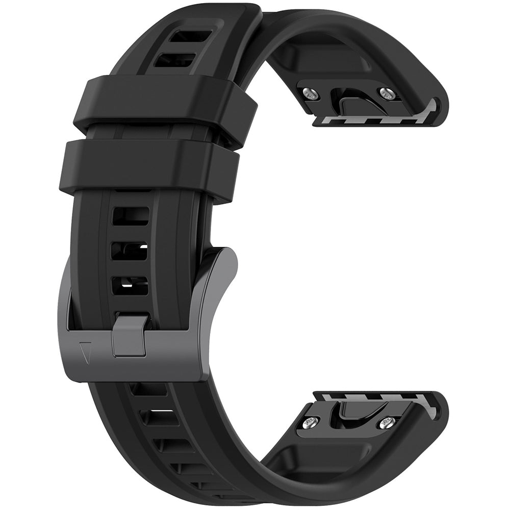 Techsuit W060 szíj Garmin Watch Fenix / Forerunner sorozathoz, 22mm, Fekete