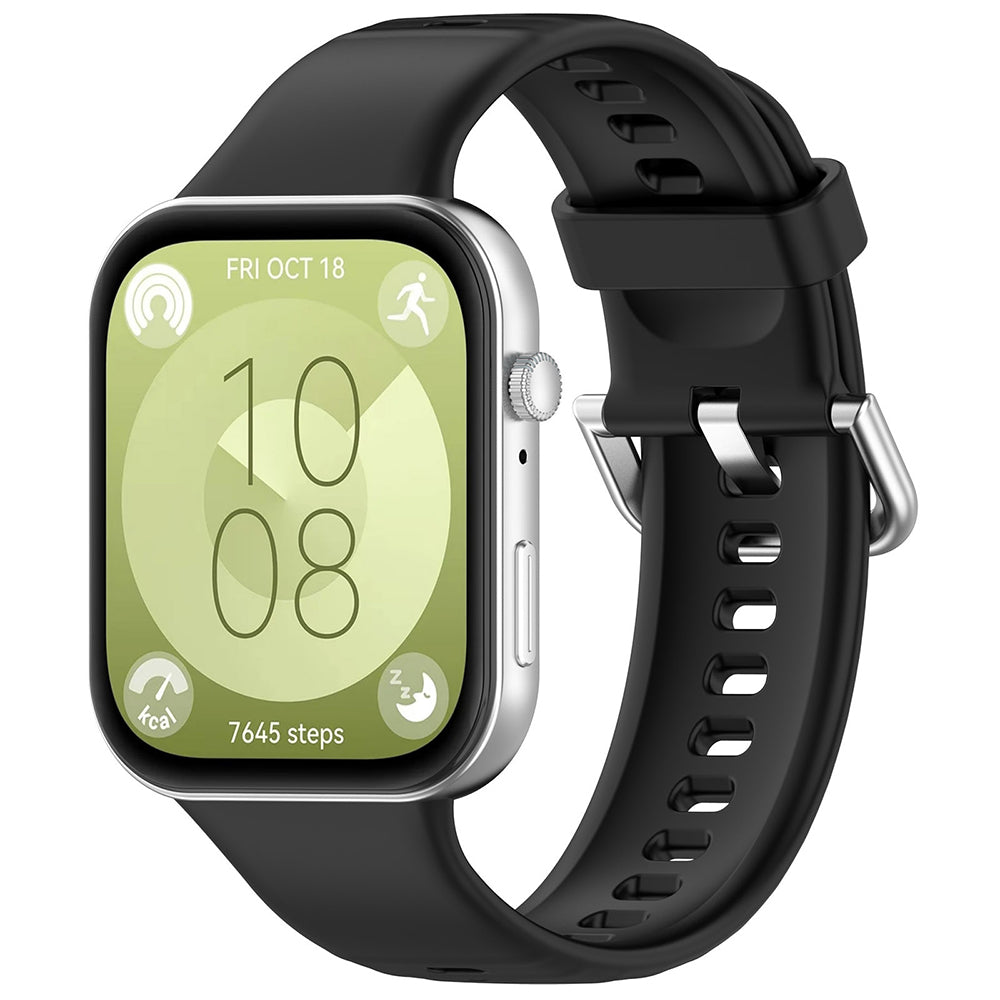 Techsuit W061 szíj Huawei Watch Fit 4 Pro / Fit 4 / Fit 3 órához, Fekete