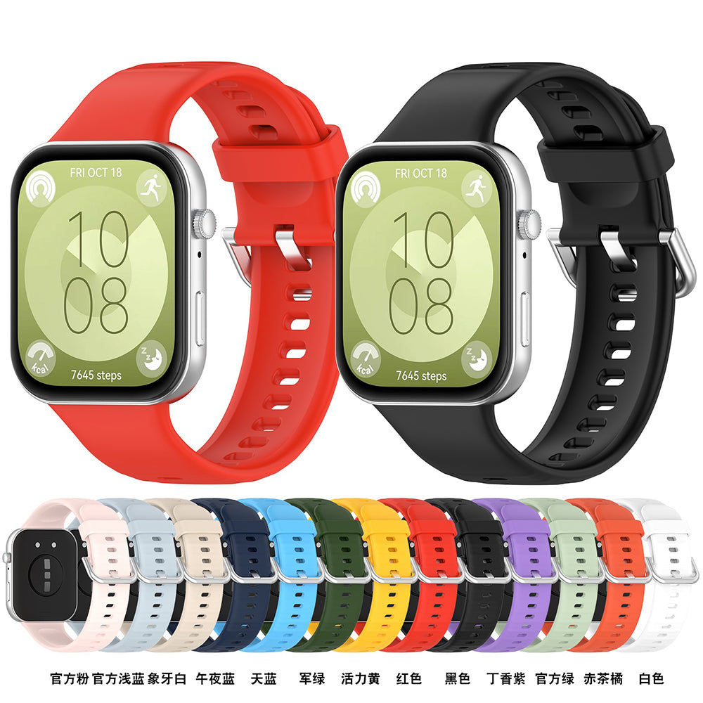 Techsuit W061 szíj Huawei Watch Fit 4 Pro / Fit 4 / Fit 3 órához, Fekete