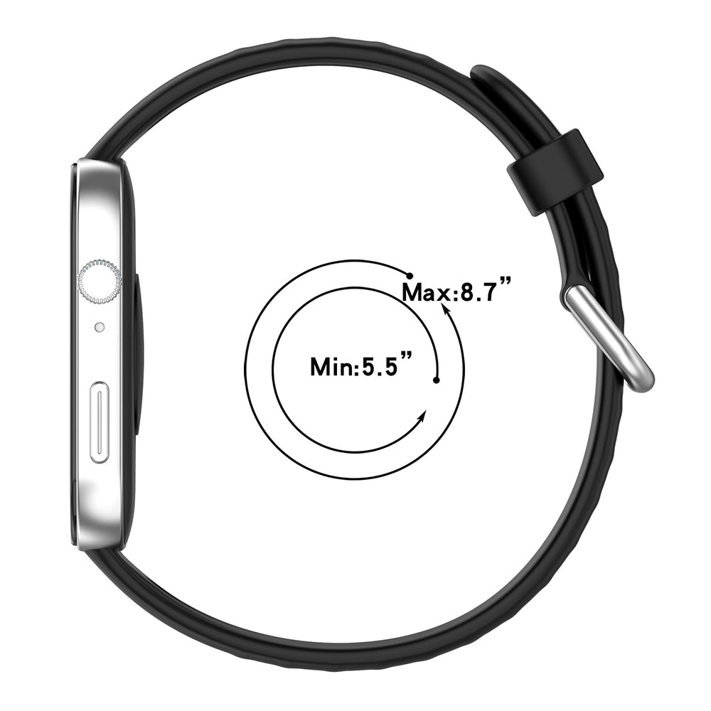 Techsuit W061 szíj Huawei Watch Fit 4 Pro / Fit 4 / Fit 3 órához, Fekete