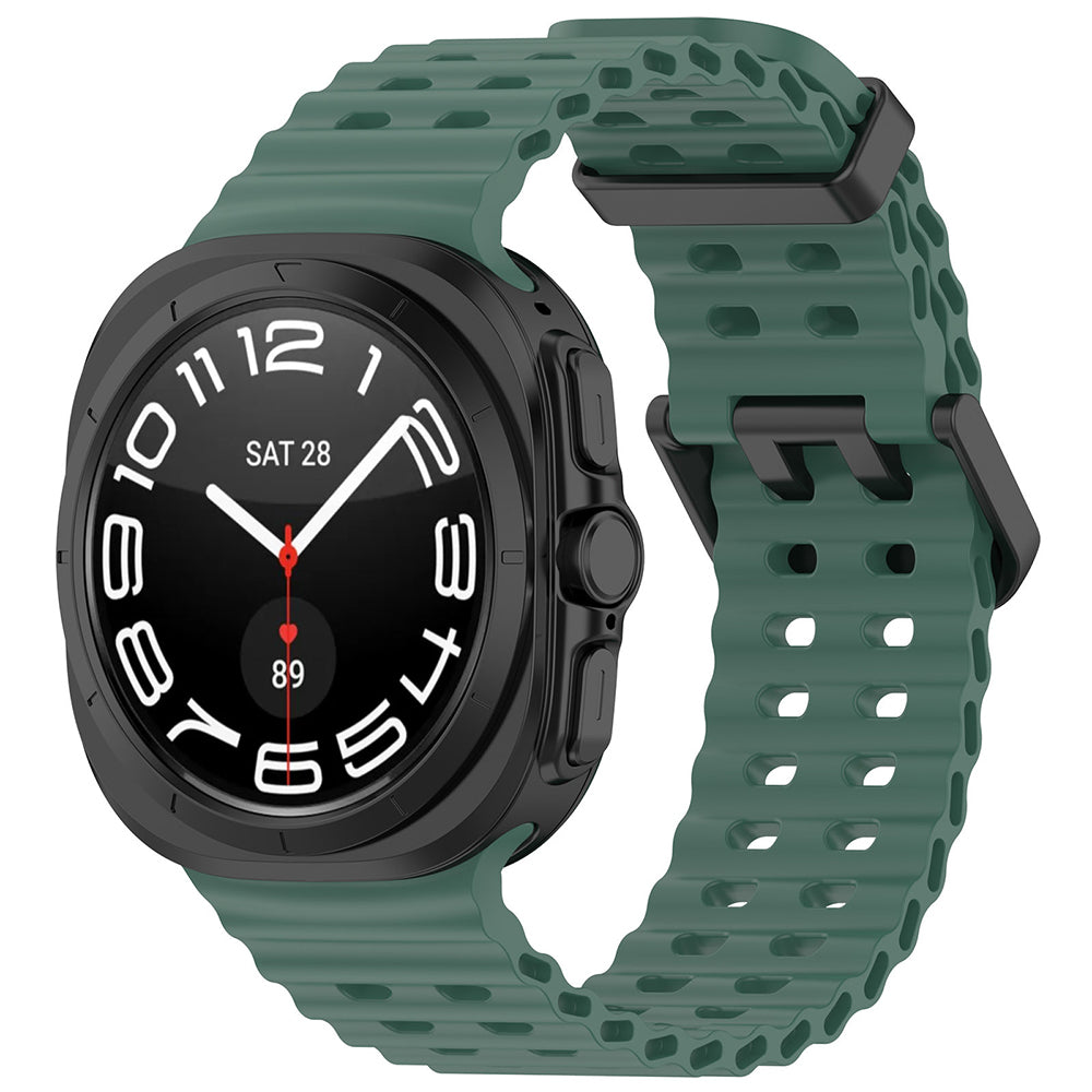 Techsuit W062 szíj Samsung Galaxy Watch Ultra-hoz, Zöld