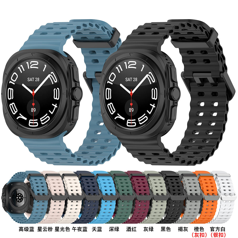 Techsuit W062 szíj Samsung Galaxy Watch Ultra-hoz, Zöld