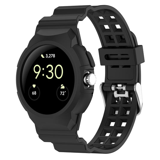 Techsuit W065 szíj Google Pixel Watch 3 41mm / Watch 2 / Watch, Fekete