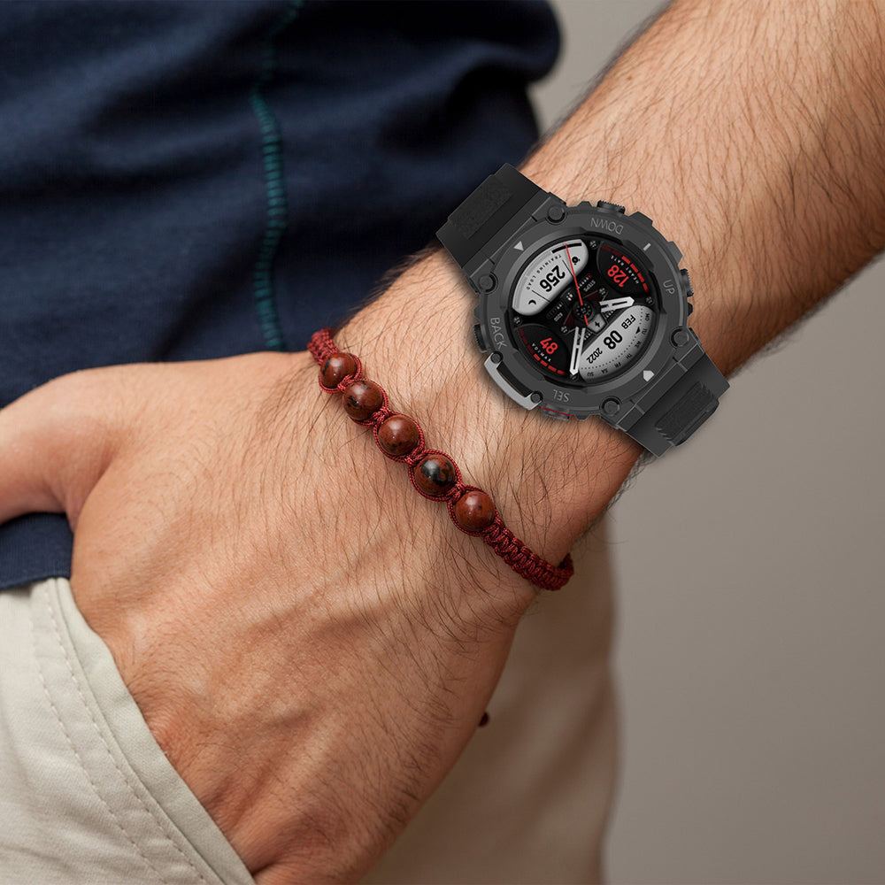 Techsuit W067 szíj az Amazfit T-Rex 2-hez, Fekete