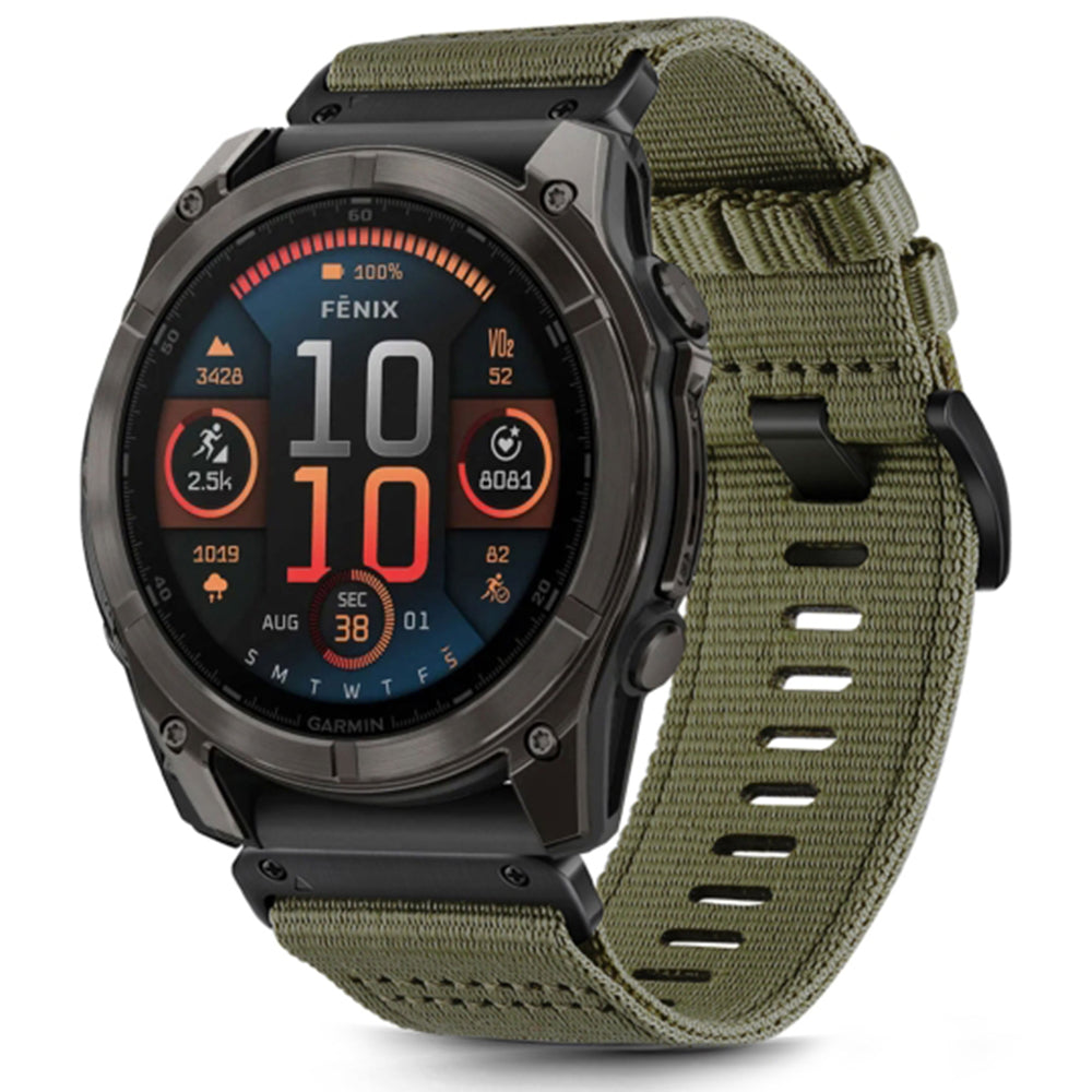 Techsuit W070 szíj Garmin Watch Fenix / Forerunner sorozathoz, 22mm, Sötétzöld