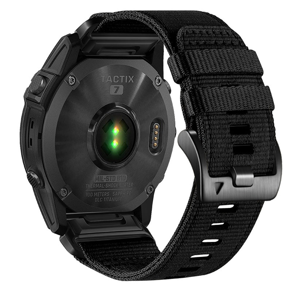 Techsuit W070 szíj Garmin Watch Fenix sorozathoz, 26mm, Fekete
