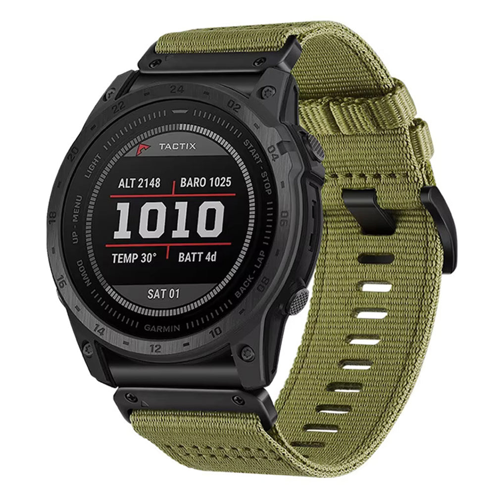 Techsuit W070 szíj Garmin Watch Fenix sorozathoz, 26mm, Zöld