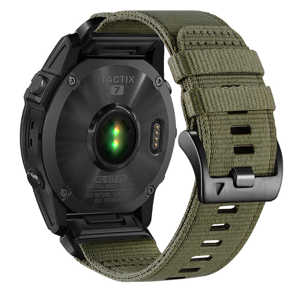 Techsuit W070 szíj Garmin Watch Fenix sorozathoz, 26mm, Sötétzöld