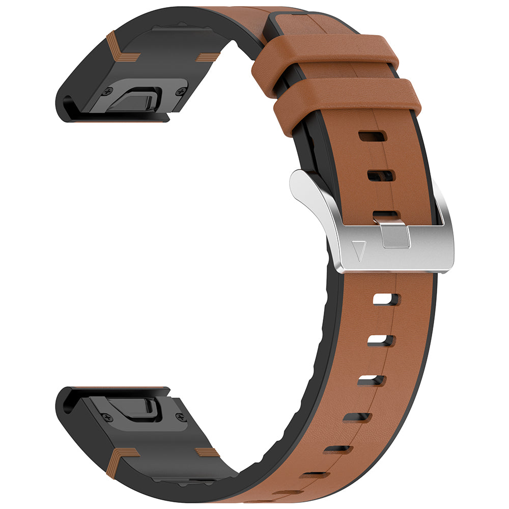 Techsuit W071 szíj Garmin Instinct / Approach / Fenix órasorozathoz, 20mm, barna
