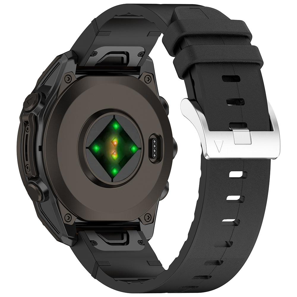 Techsuit W071 szíj a Garmin Watch Fenix sorozathoz, 26mm, Fekete