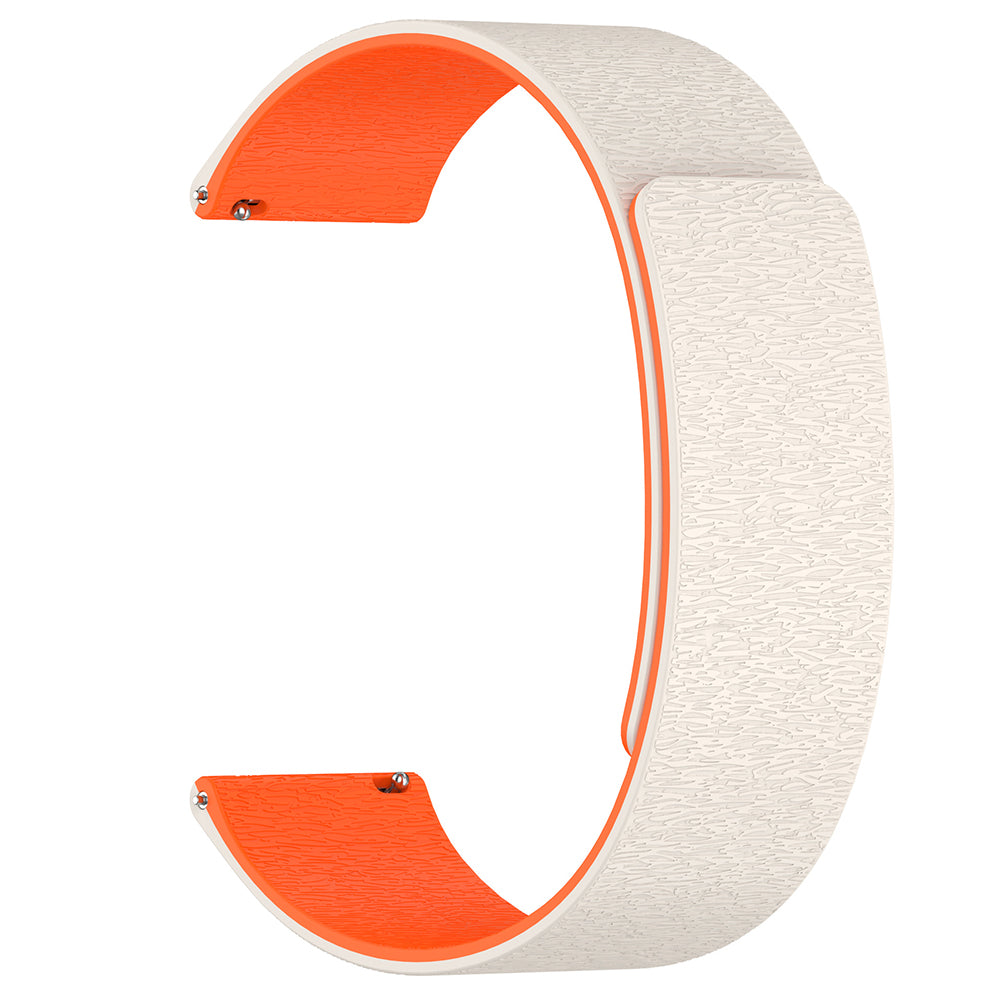 Techsuit W074 Strap for Huawei Watch / Garmin Watch Series, 18mm, Beige Orange