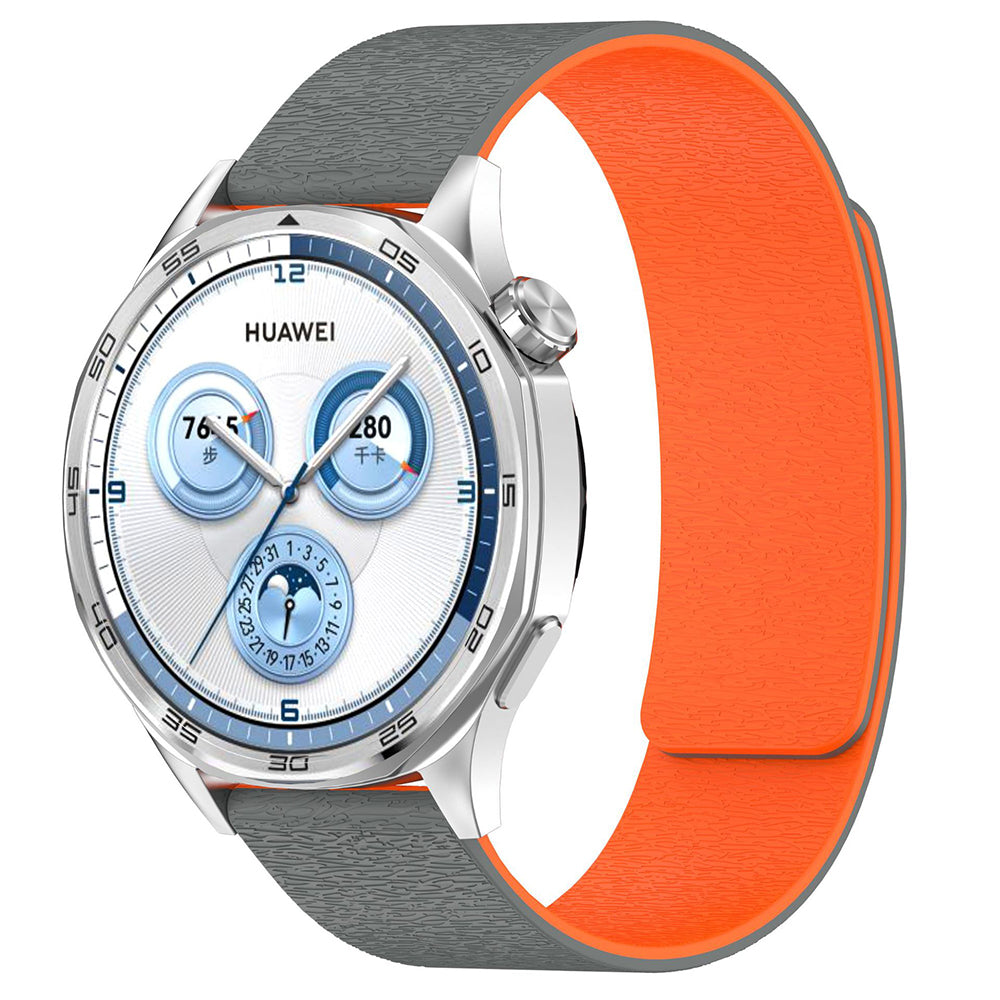Techsuit W074 szíj a Samsung Galaxy Watch sorozathoz, Szürke Narancssárga