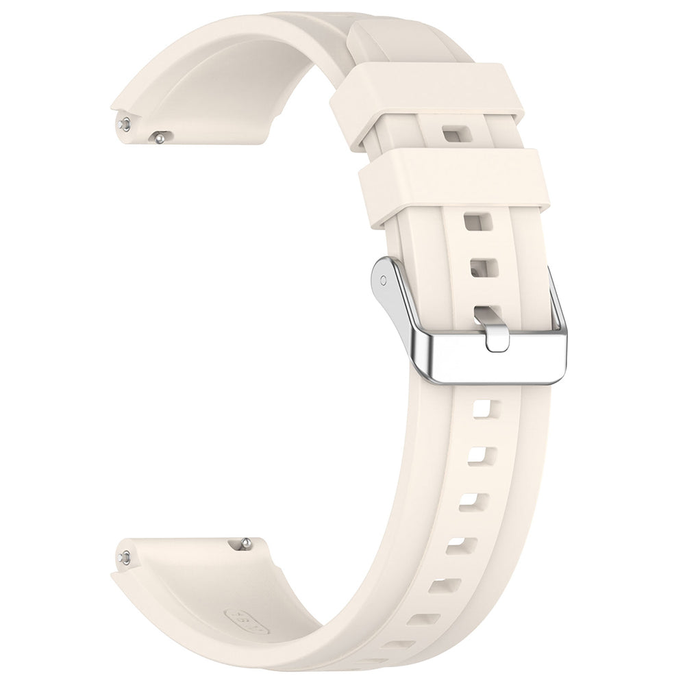 Techsuit W075 szíj Huawei Watch / Garmin Watch sorozathoz, 18mm, Bézs