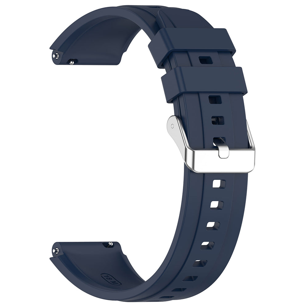Techsuit W075 szíj Huawei Watch / Garmin Watch sorozathoz, 18mm, sötétkék