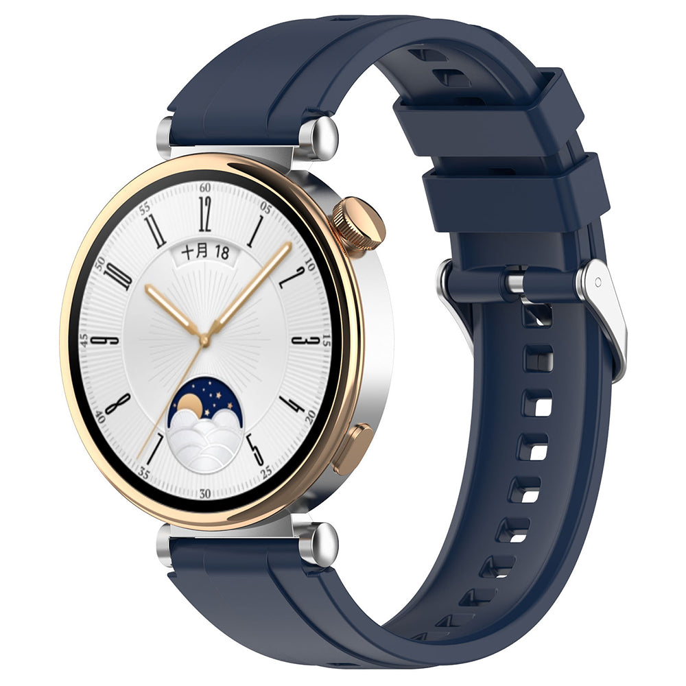 Techsuit W075 szíj Huawei Watch / Garmin Watch sorozathoz, 18mm, sötétkék