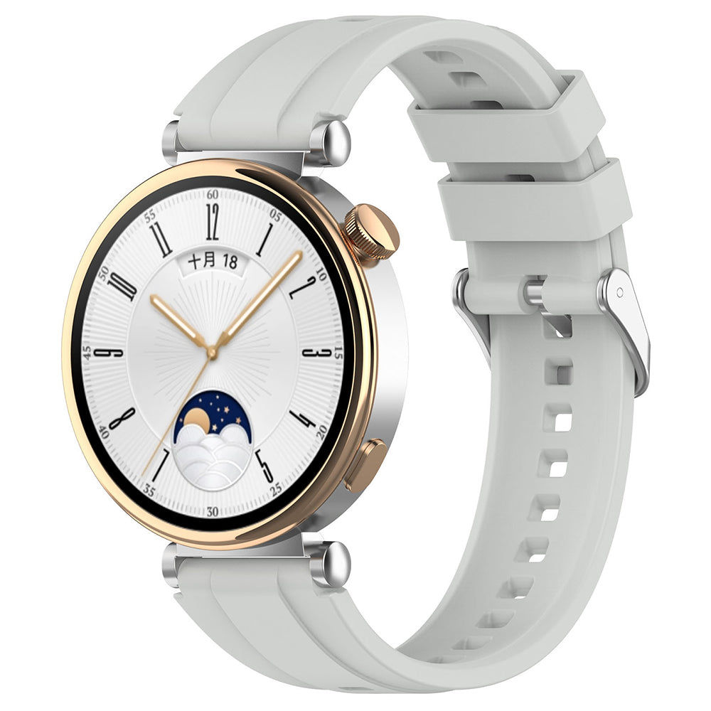 Techsuit W075 szíj Huawei Watch / Garmin Watch sorozathoz, 18mm, Szürke