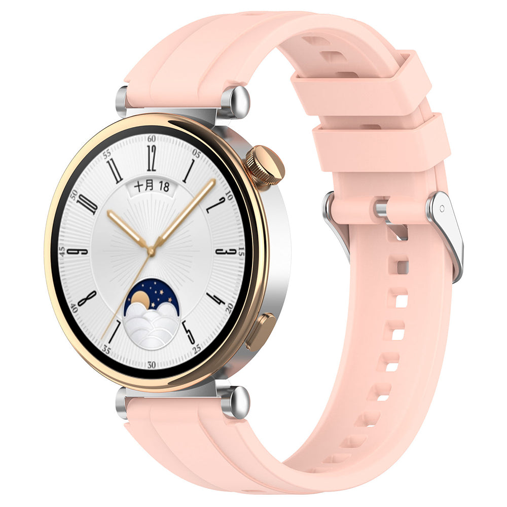 Techsuit W075 szíj Huawei Watch / Garmin Watch sorozathoz, 18mm, Rózsaszín