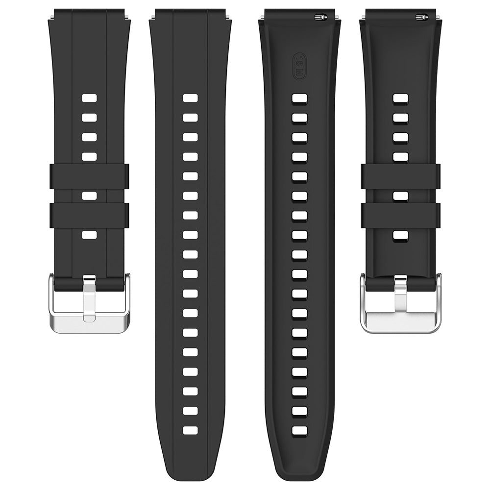 Techsuit W075 szíj Huawei Watch / Garmin Watch sorozathoz, 18mm, cseresznyepiros