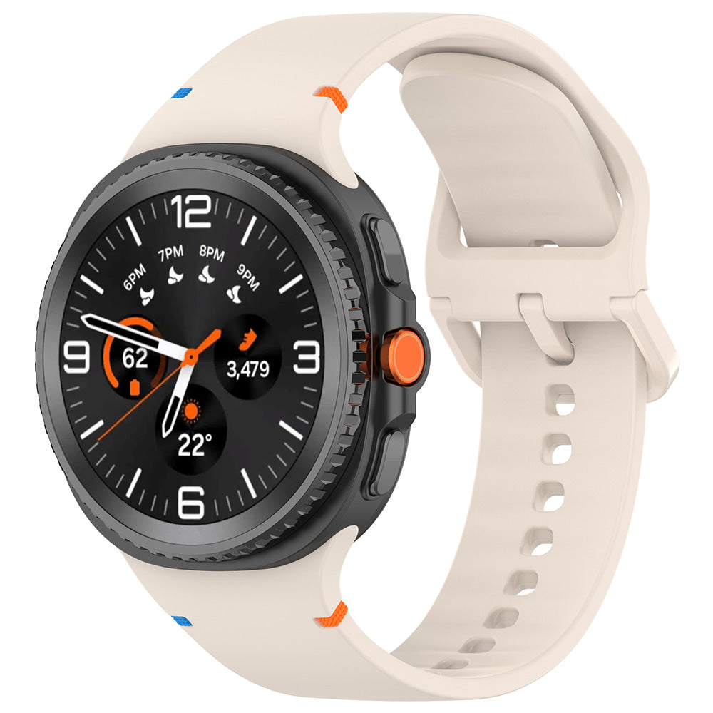 Techsuit W079 szíj Samsung Galaxy Watch8 / Watch8 Classic sorozathoz, bézs