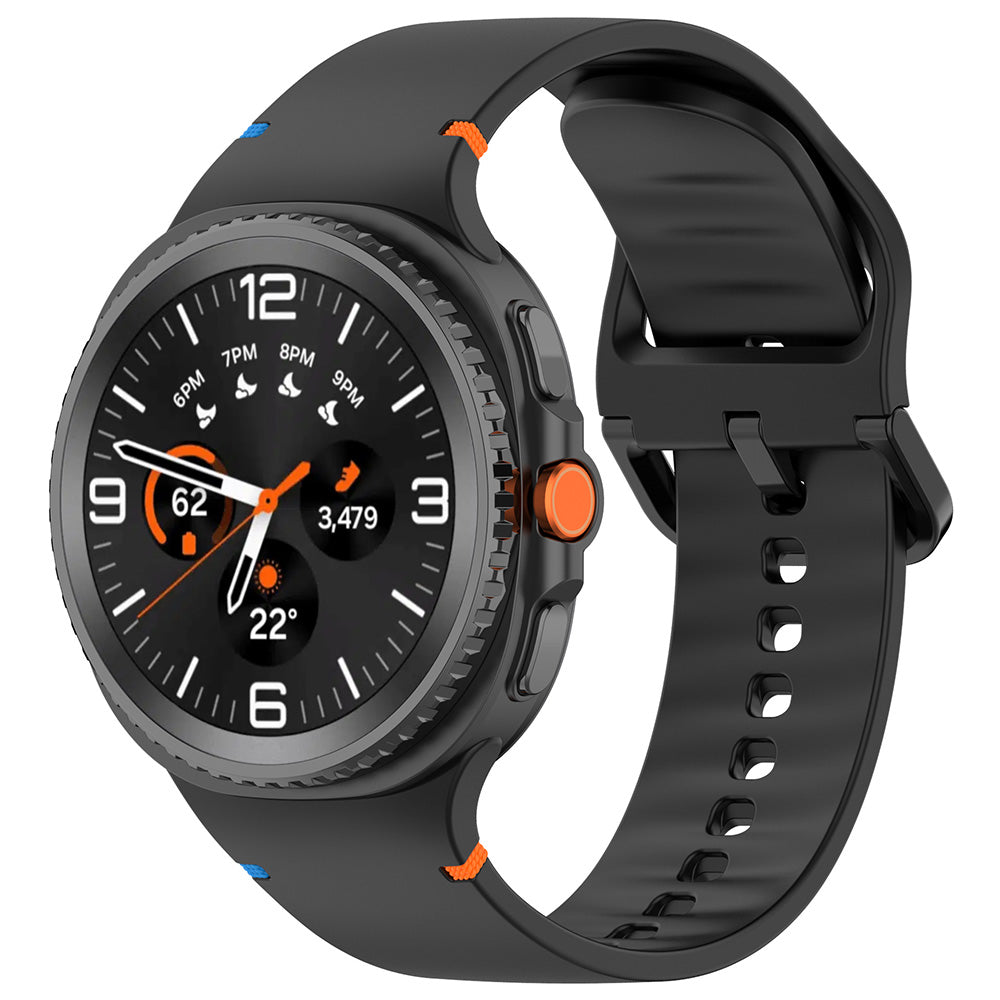 Techsuit W079 szíj a Samsung Galaxy Watch8 / Watch8 Classic sorozathoz, Fekete