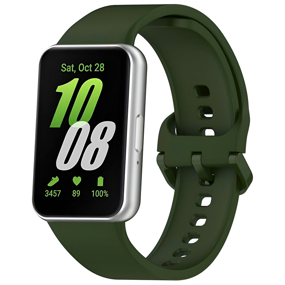 Techsuit W086 szíj Samsung Galaxy Fit3 R39M-hez, zöld