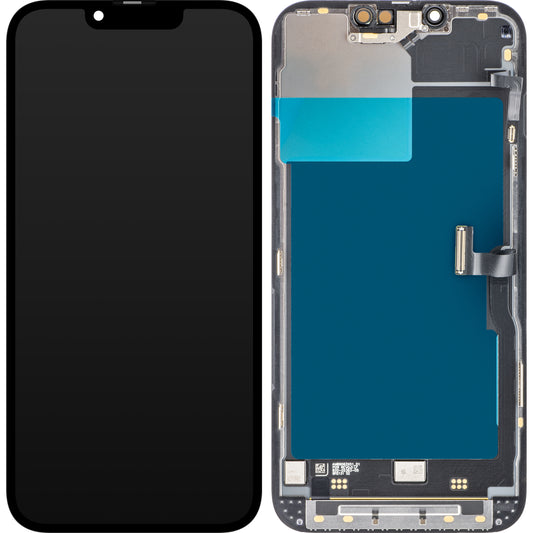 Érintőképernyős kijelző Apple iPhone 13 Pro, kerettel, fekete, szervizcsomag 661-21993