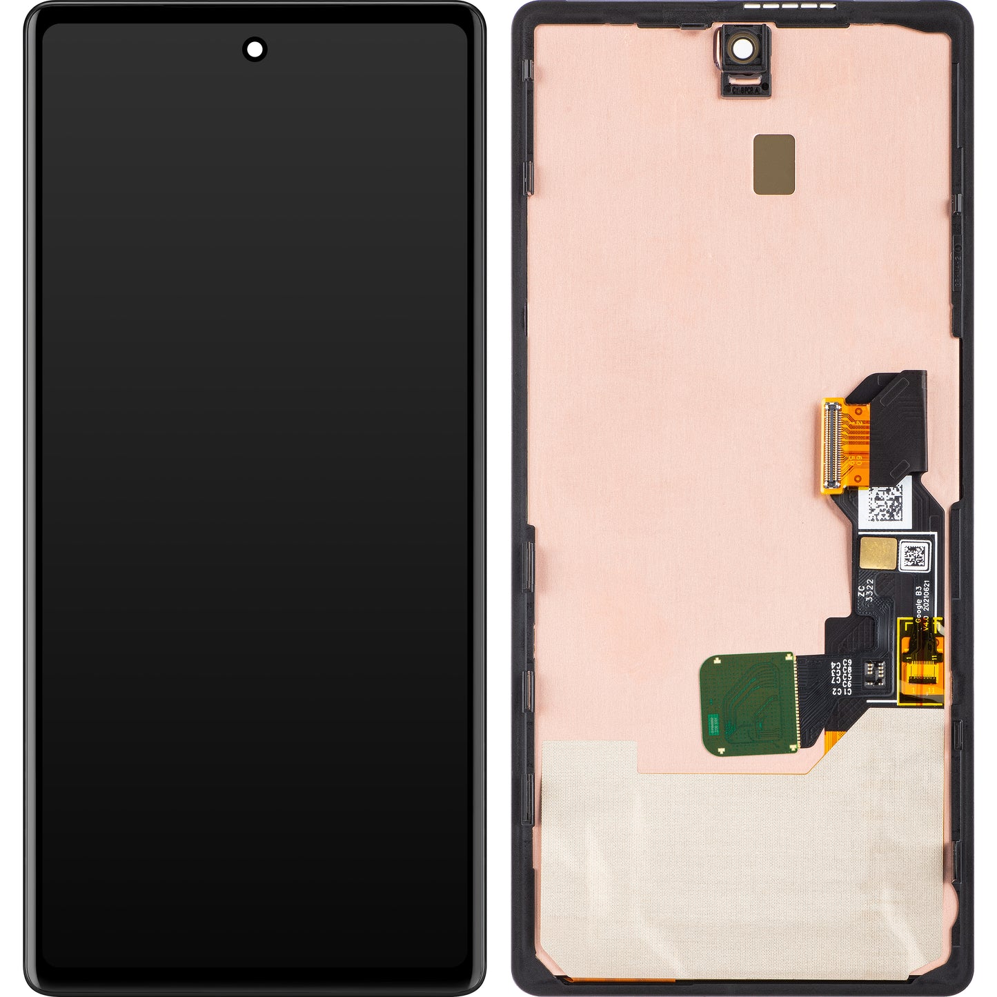 Google Pixel 6a érintőképernyős kijelző, szervizcsomag G949-00239-01