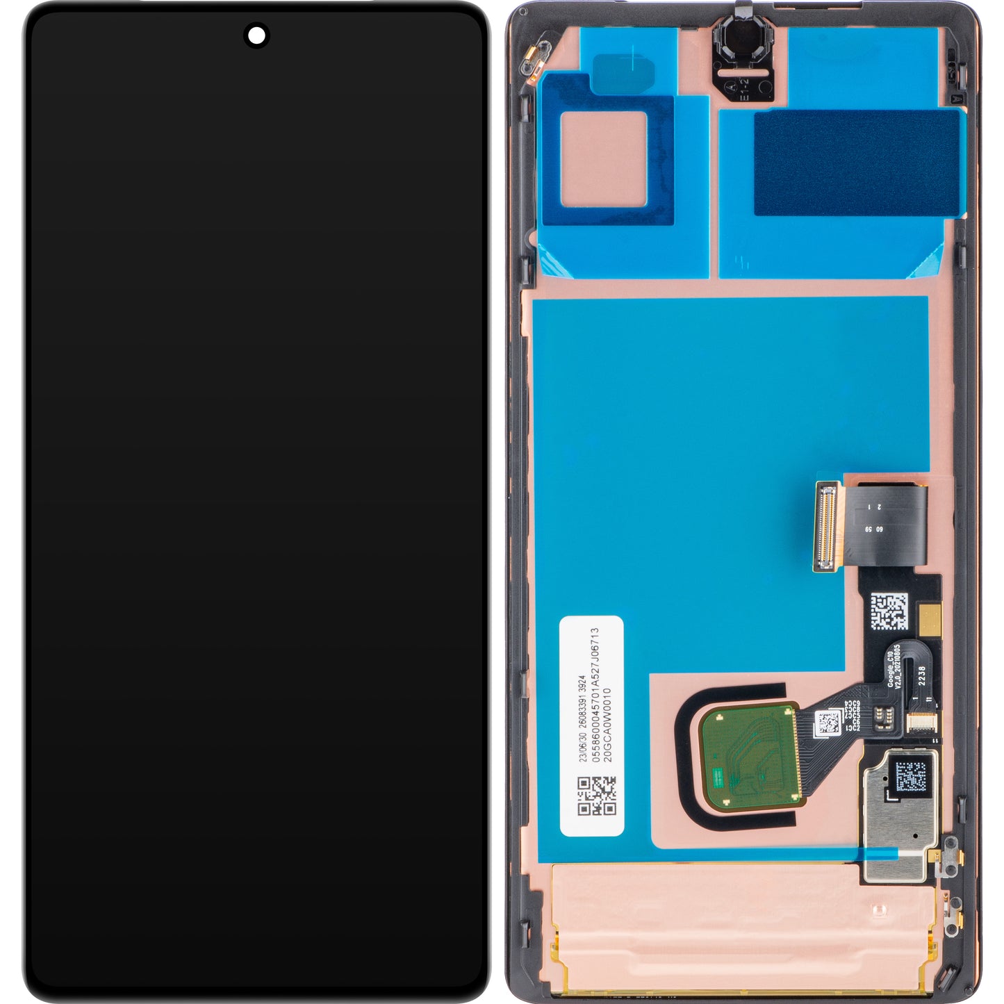 Google Pixel 7 Pro érintőképernyős kijelző, szervizcsomag G949-00290-01