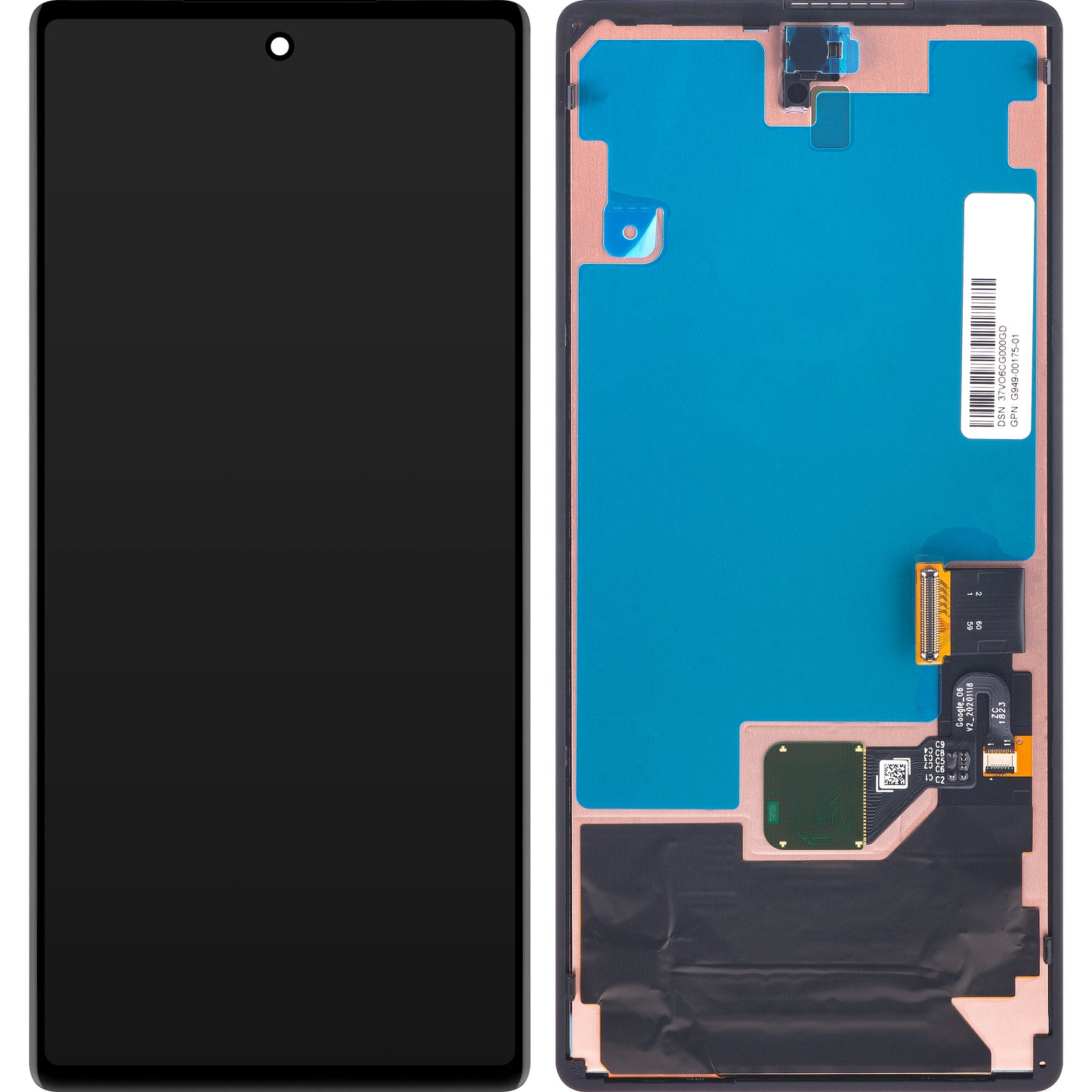 Google Pixel 6 érintőképernyős kijelző, szervizcsomag G949-00175-01